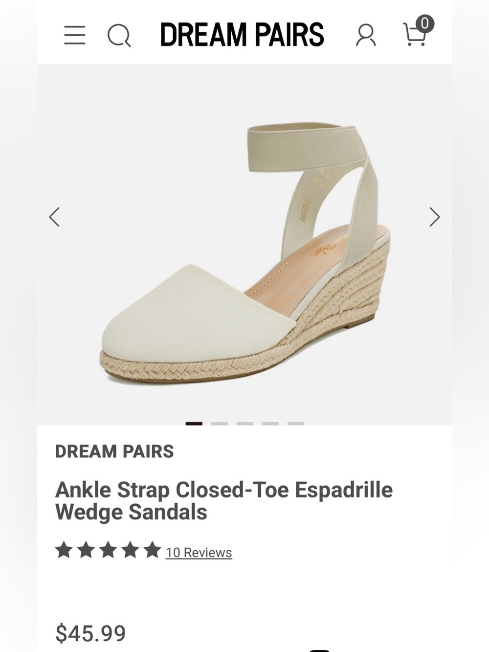 Dream Pairs Espadrille Ankle-Strap Wedge - Picture 5 of 10